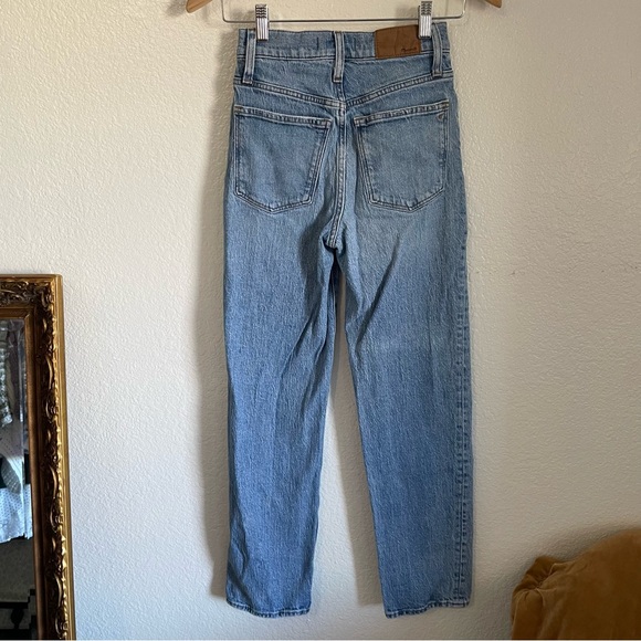 Madewell The Perfect Vintage Straight Jean Light Wash Size 23 High Waisted NC331 - Picture 5 of 10